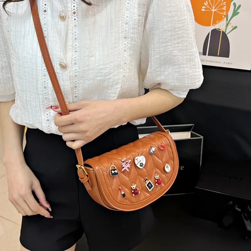 DALO PU Handheld Underarm Crossbody Bag, Shoulder Bag Women's Black/Blue/Green/Pink/Red/Brown-18