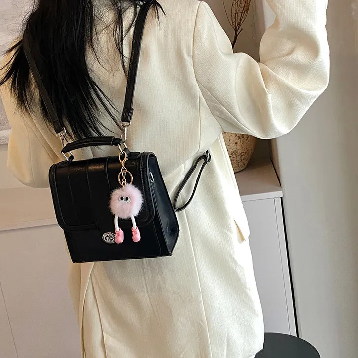 DALO PU Backpack Women's Black/Silver/White/Pink-3