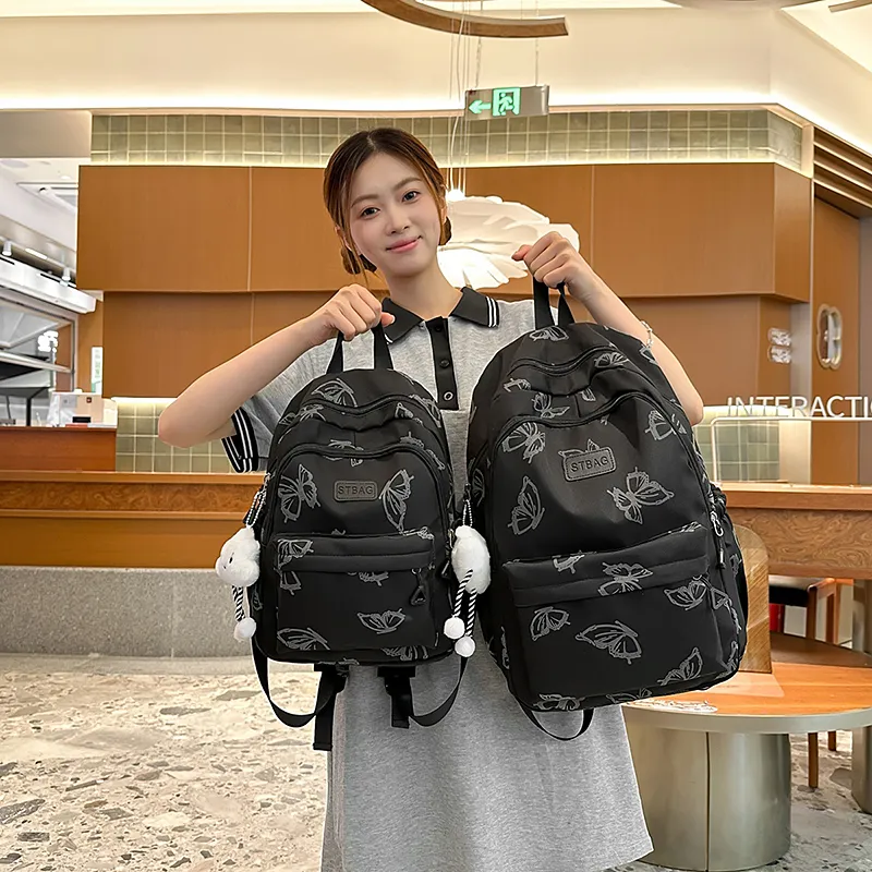 DALO Nylon Backpack Women's Multicolor-2