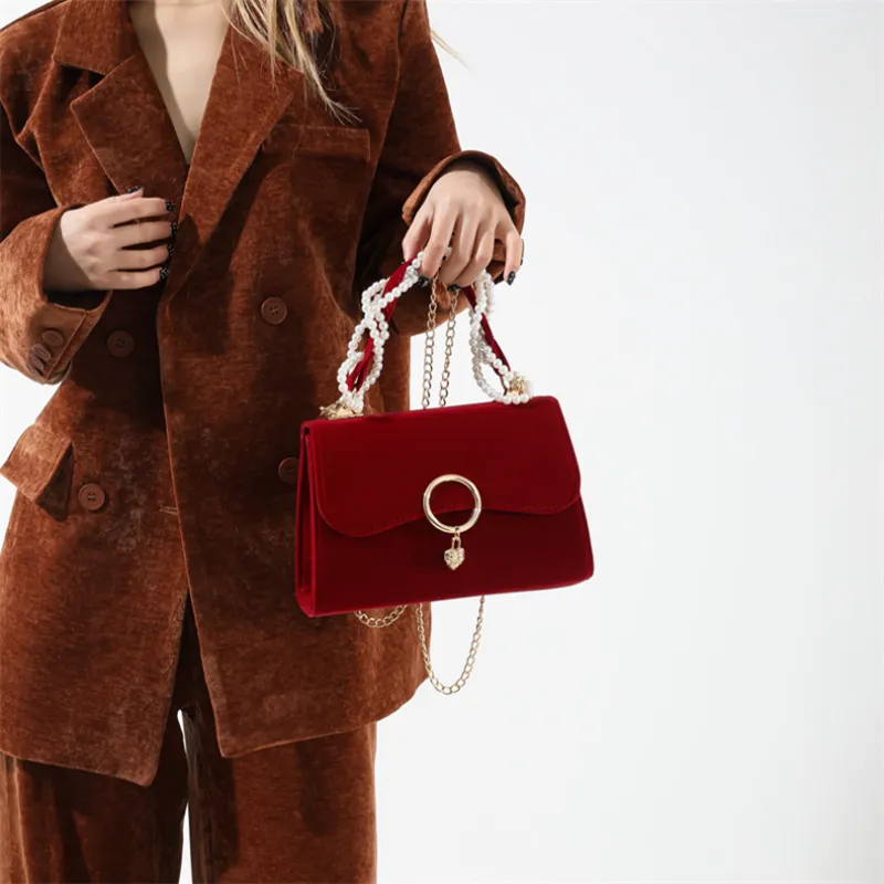 DALO Shoulder Bags Burgundy-5