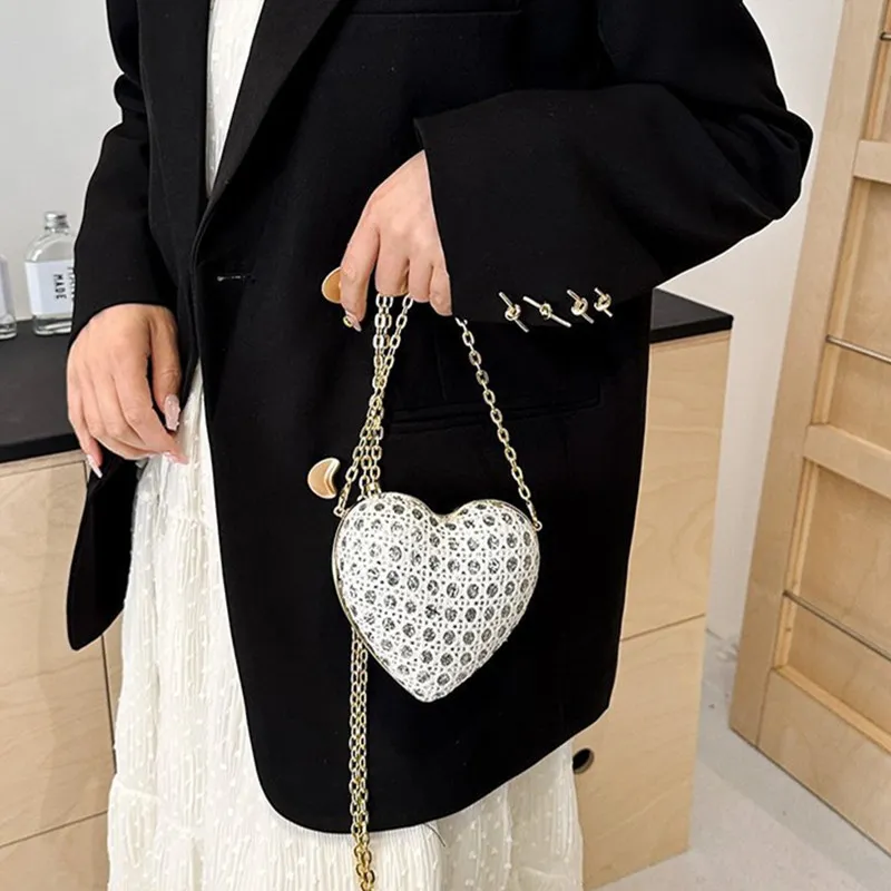 DALO PU Shoulder Bag Crossbody Bag Women's Pink/Black/White/Silver/Gold-13