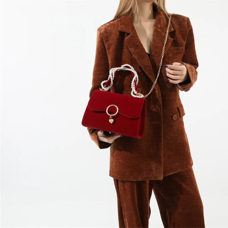 DALO Shoulder Bags Burgundy-4