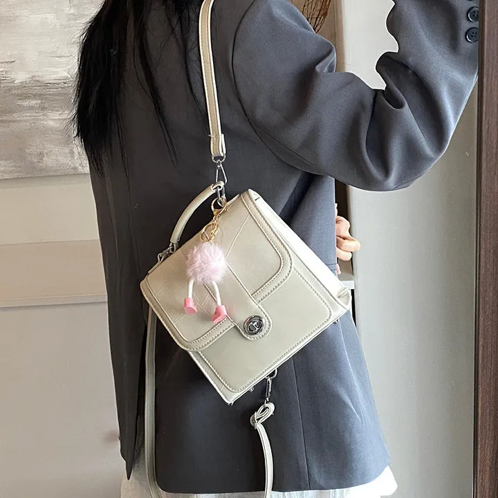 DALO PU Backpack Women's Black/Silver/White/Pink-13
