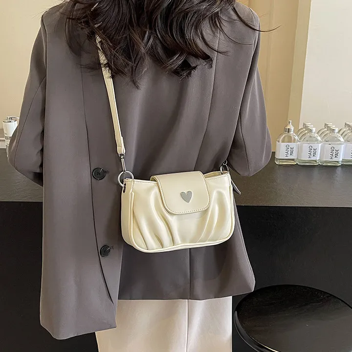 DALO PU Handbag Shoulder Bag Crossbody Bag Women's Black/Ecru/Pink/Silver-11
