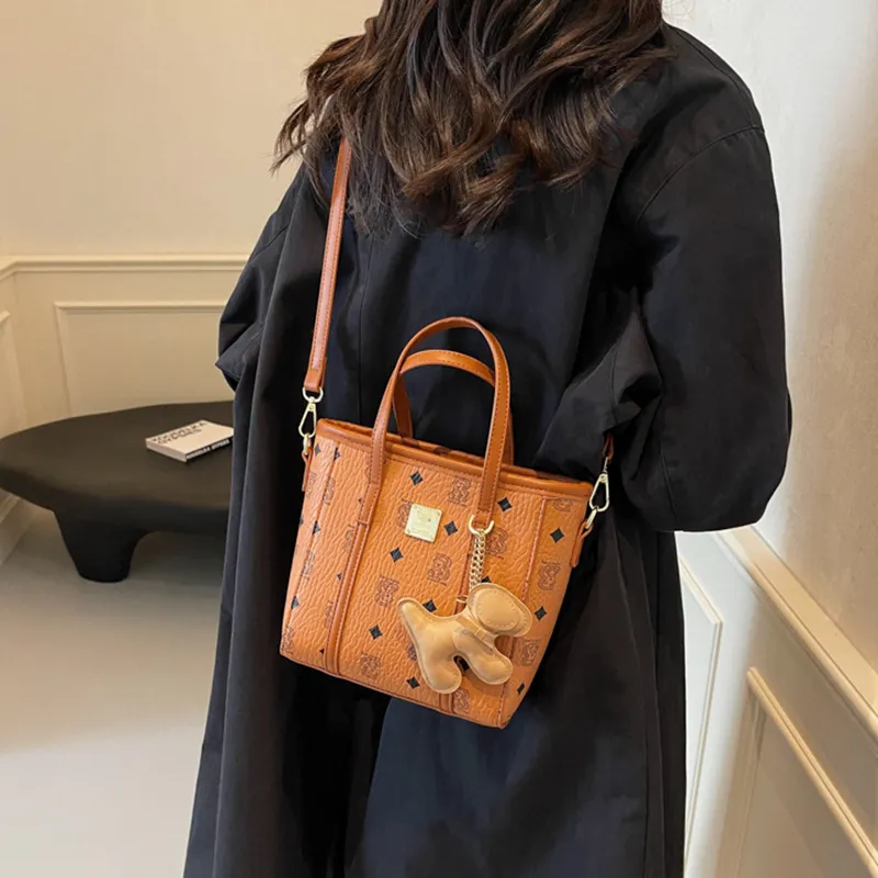 DALO PU Handbag Shoulder Bag Crossbody Bag Women's Black/Ecru/Brown/Pink-11