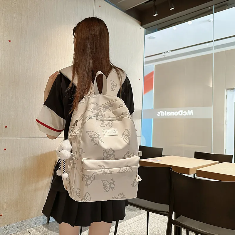 DALO Nylon Backpack Women's Multicolor-8