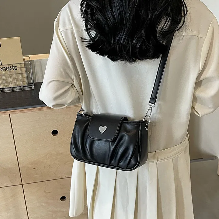 DALO PU Handbag Shoulder Bag Crossbody Bag Women's Black/Ecru/Pink/Silver-5