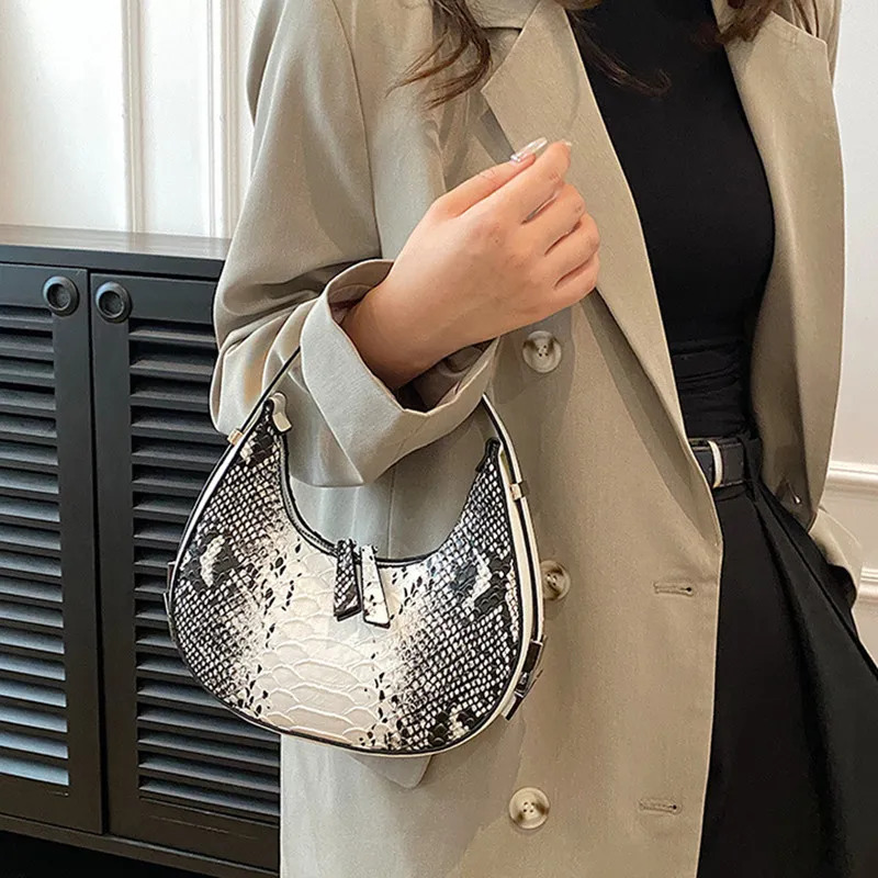 DALO PU Crescent Bag Handbag Women's Multicolor-1