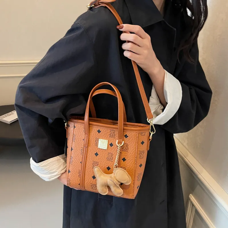 DALO PU Handbag Shoulder Bag Crossbody Bag Women's Black/Ecru/Brown/Pink-9