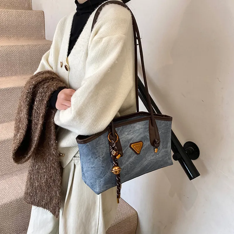 DALO PU Shoulder Bag Women's Black Coffee Brown/Khaki/Blue-15
