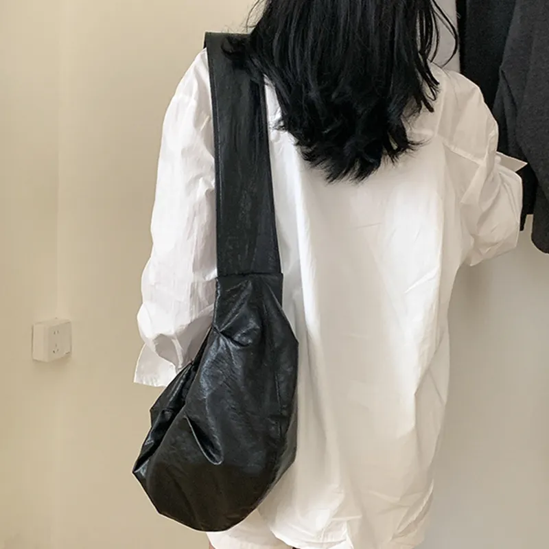 DALO PU Crossbody Shoulder Bags Women's Black/Coffee/Ecru/Mud-2