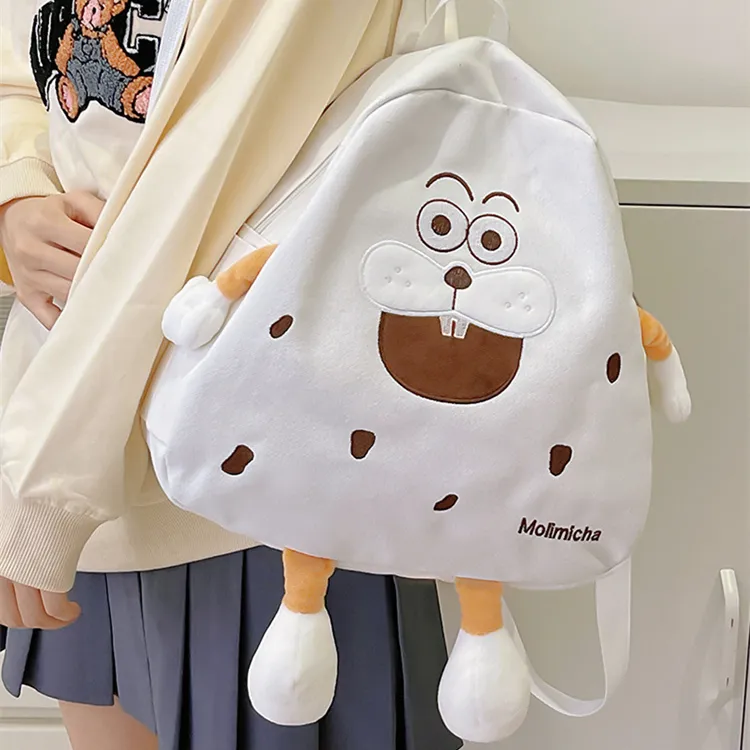 DALO Nylon Backpack Women's White/Yellow/Khaki-4