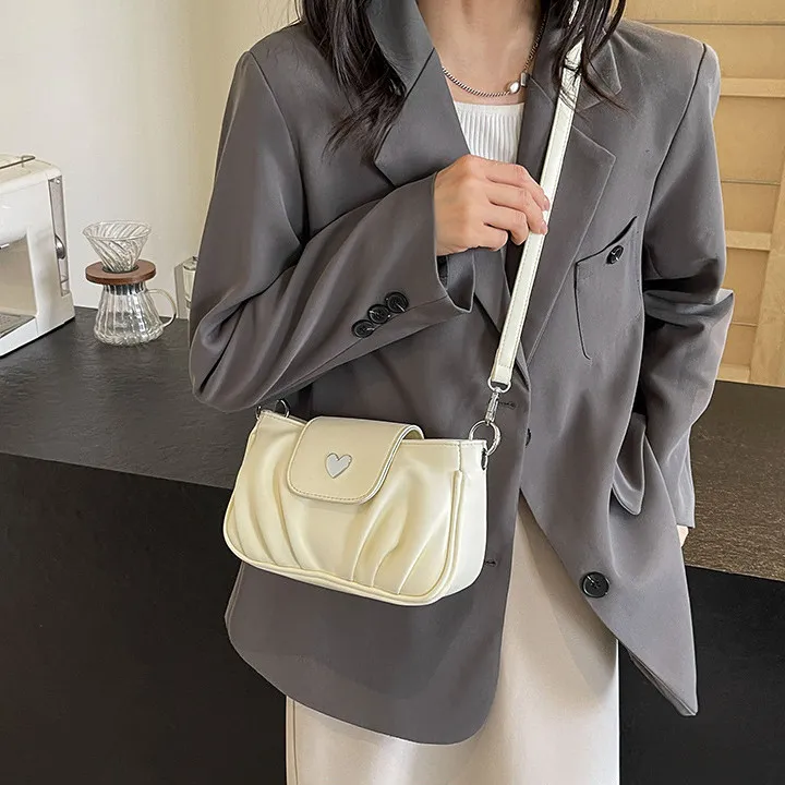 DALO PU Handbag Shoulder Bag Crossbody Bag Women's Black/Ecru/Pink/Silver-8