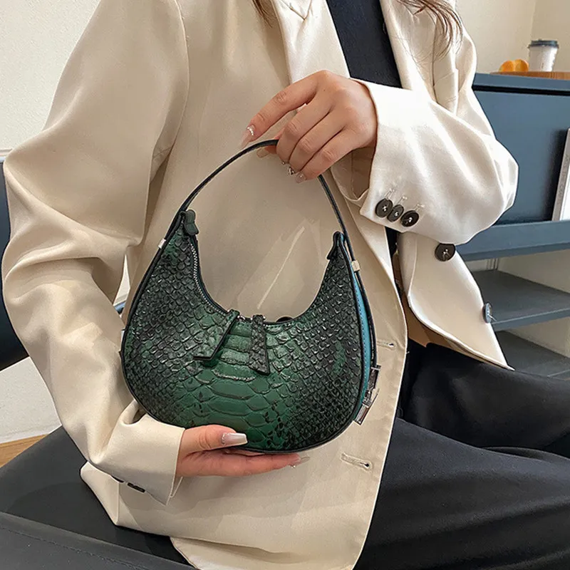 DALO PU Crescent Bag Handbag Women's Multicolor-7