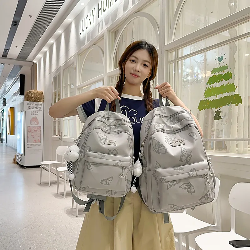 DALO Nylon Backpack Women's Multicolor-11