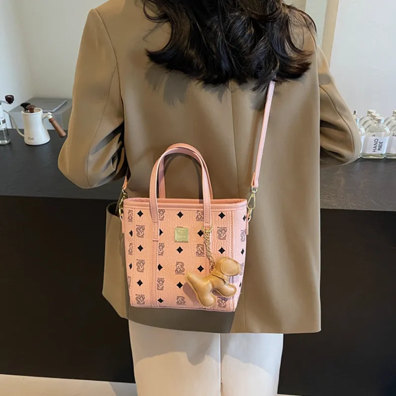DALO PU Handbag Shoulder Bag Crossbody Bag Women's Black/Ecru/Brown/Pink-15