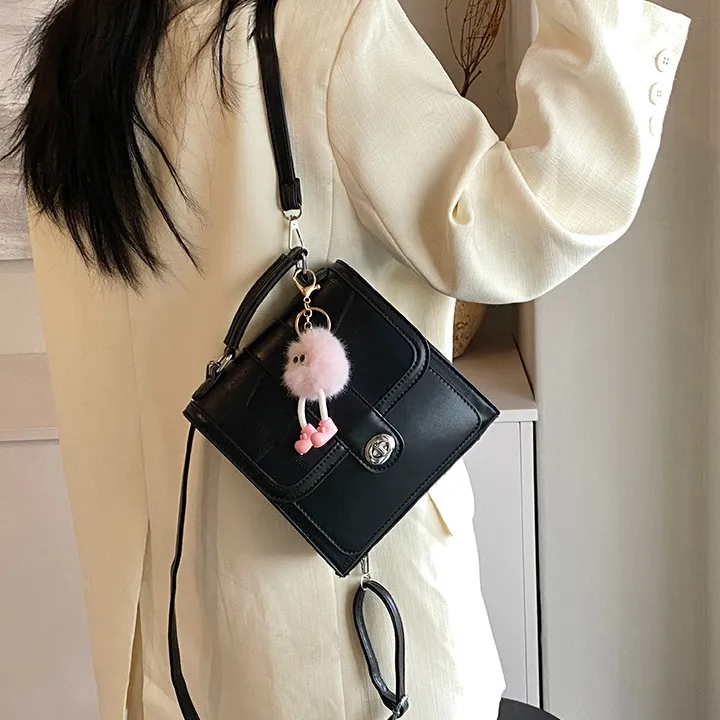 DALO PU Backpack Women's Black/Silver/White/Pink-2