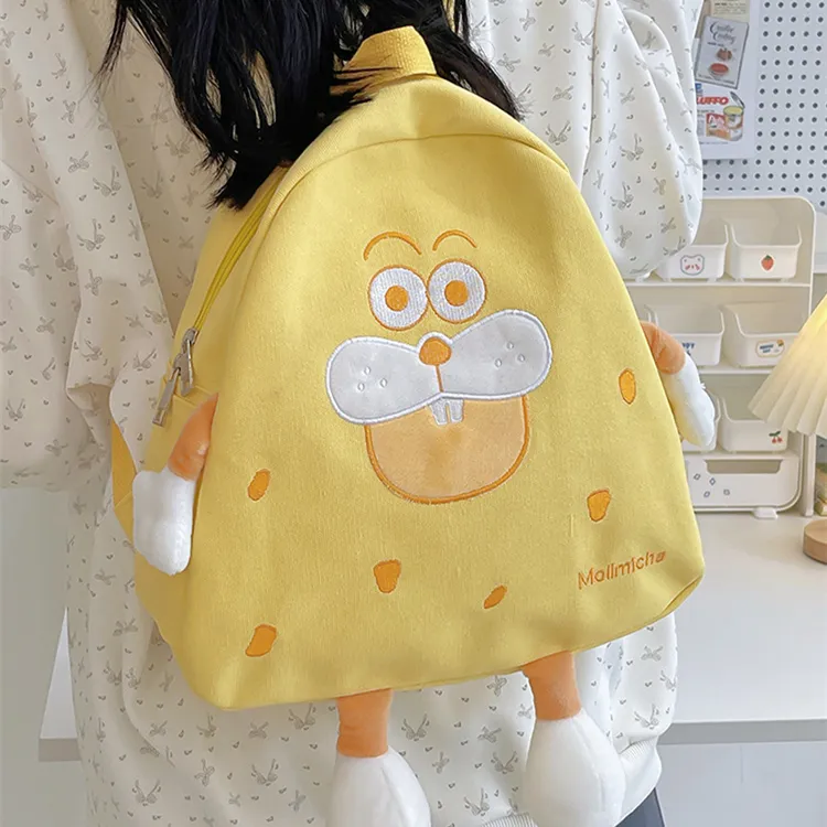 DALO Nylon Backpack Women's White/Yellow/Khaki-9