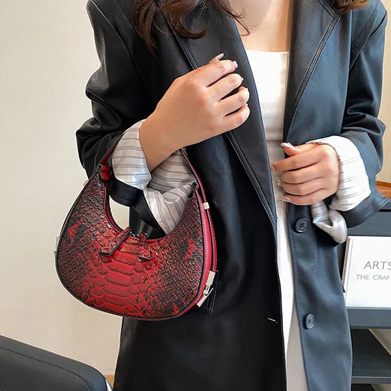 DALO PU Crescent Bag Handbag Women's Multicolor-15