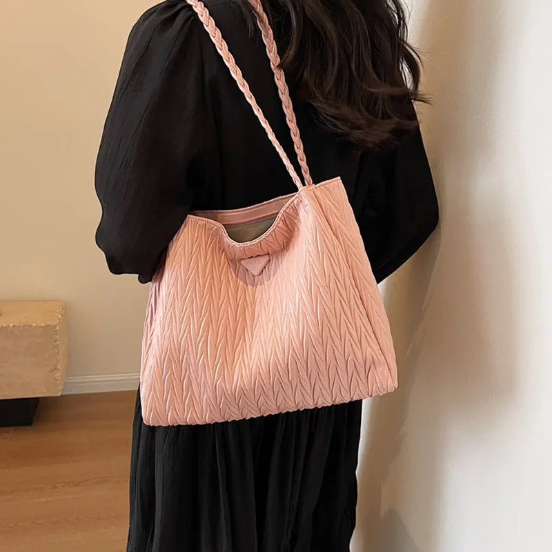 DALO PU Shoulder Bag Regular Women's White/Silver/Black/Pink-11