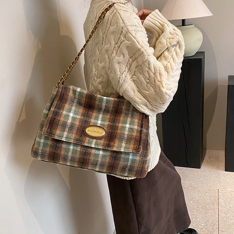 DALO Woolen Shoulder Bag Women's-7
