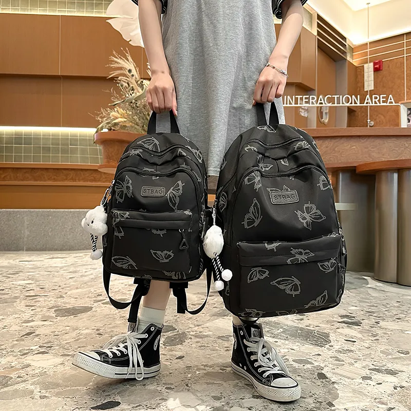 DALO Nylon Backpack Women's Multicolor-1