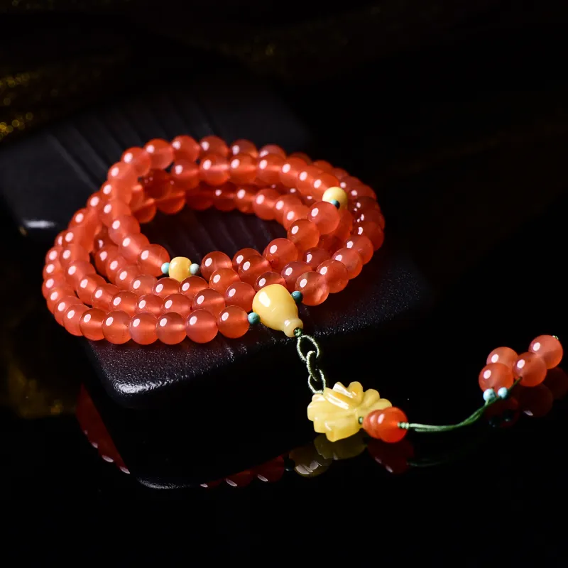 The Call Of The Heart Southern Red Agate Bracelets Unisex-6