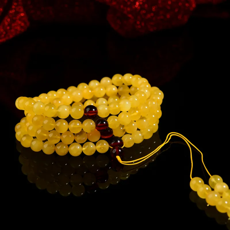 The Call Of The Heart Amber Beeswax Bracelets Unisex-3