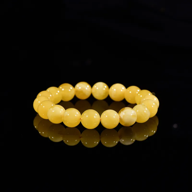 The Call Of The Heart Amber Beeswax Bracelets Unisex-2
