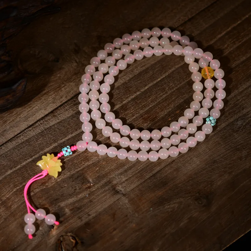 The Call Of The Heart Hetian Jade Bracelets Dusty Pink Unisex-6