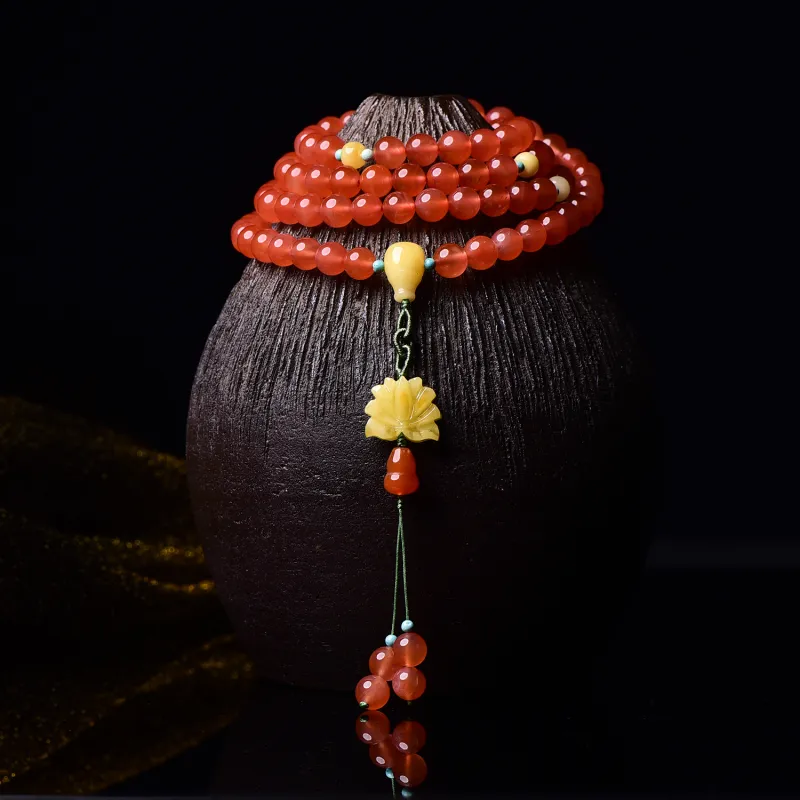 The Call Of The Heart Southern Red Agate Bracelets Unisex-4