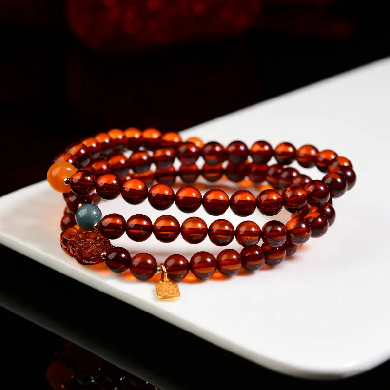 The Call Of The Heart Amber Beeswax Bracelets Unisex-3