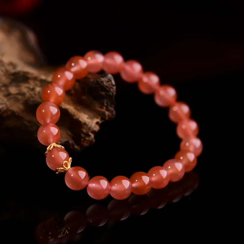 The Call Of The Heart Southern Red Agate Bracelets Unisex-2