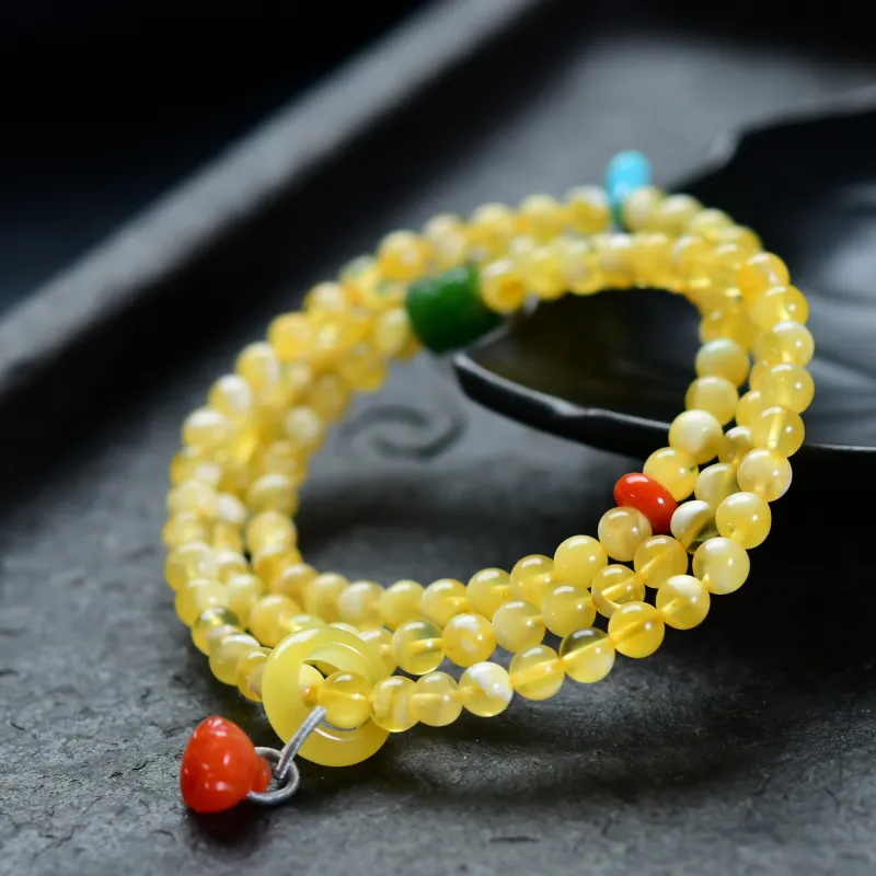 The Call Of The Heart Amber Beeswax Fine Jade Bracelets Unisex-5