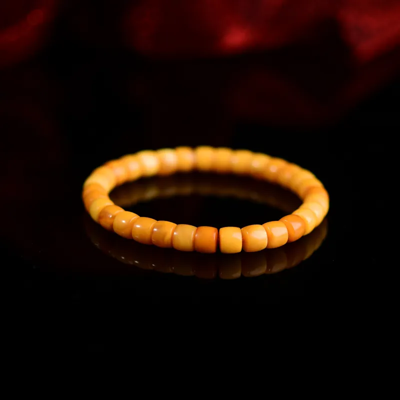 The Call Of The Heart Amber Beeswax Bracelets Unisex-4