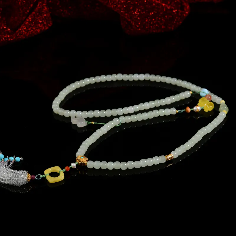 The Call Of The Heart Hetian Jade Bracelets Pale Greenish White Jade Unisex-3