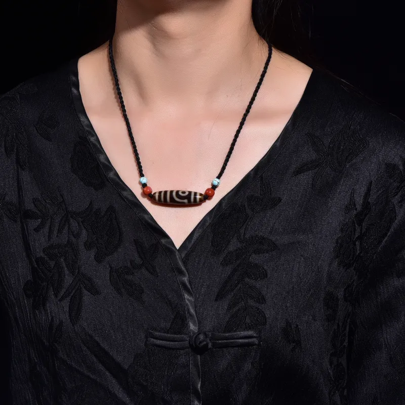 The Call Of The Heart Agate Necklaces Unisex-2