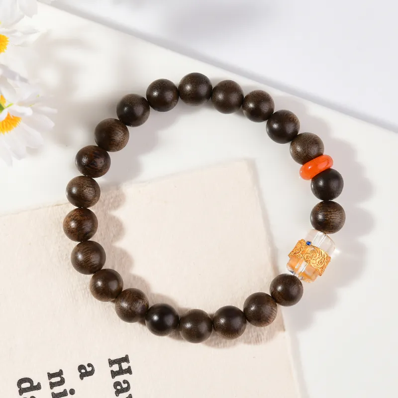 The Call Of The Heart Agarwood Precious Wood Bracelets Unisex-5