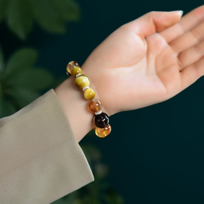 The Call Of The Heart Tiger's Eye Stone Bracelets Unisex-6