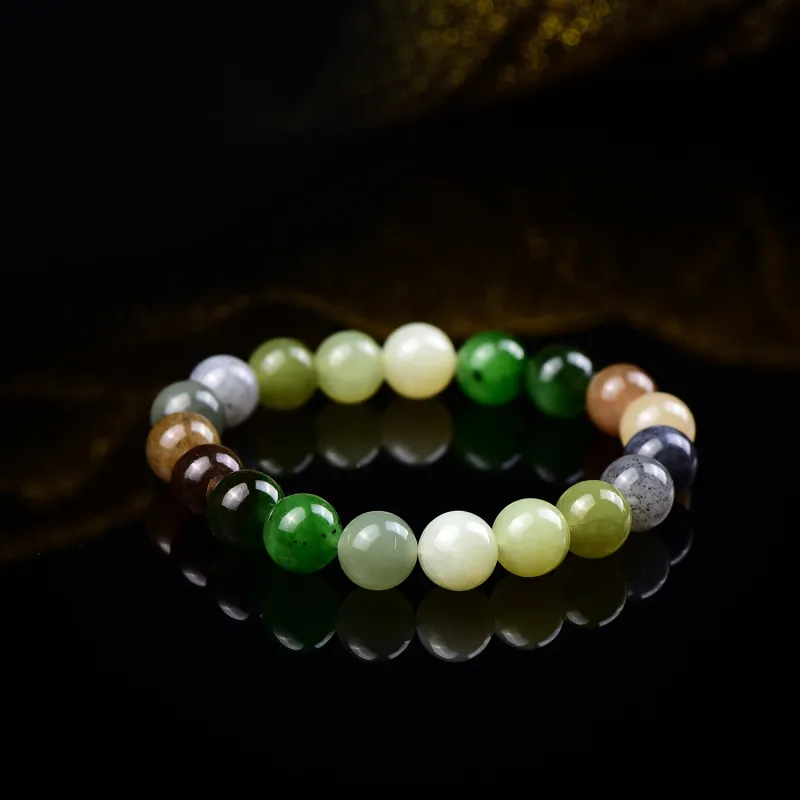 The Call Of The Heart Hetian Jade Bracelets Green Jade Unisex-3