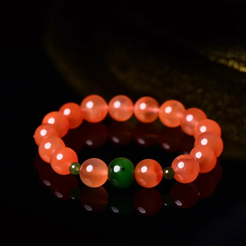 The Call Of The Heart Southern Red Agate Bracelets Unisex-6