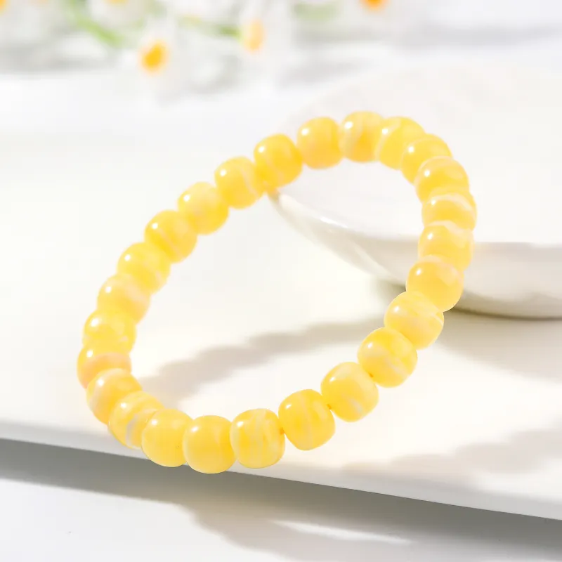 The Call Of The Heart Amber Beeswax Bracelets Unisex-3