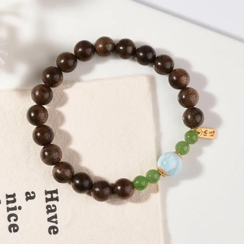 The Call Of The Heart Agarwood Bracelets Unisex-6