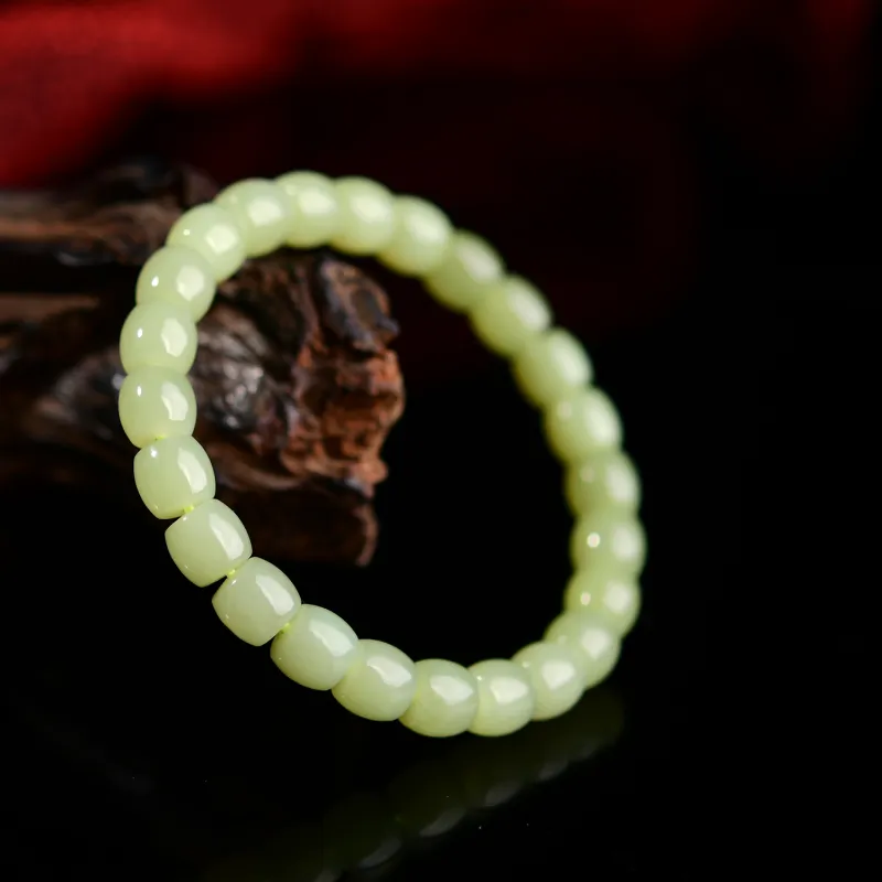 The Call Of The Heart Hetian Jade Bracelets Green Jade Unisex-5