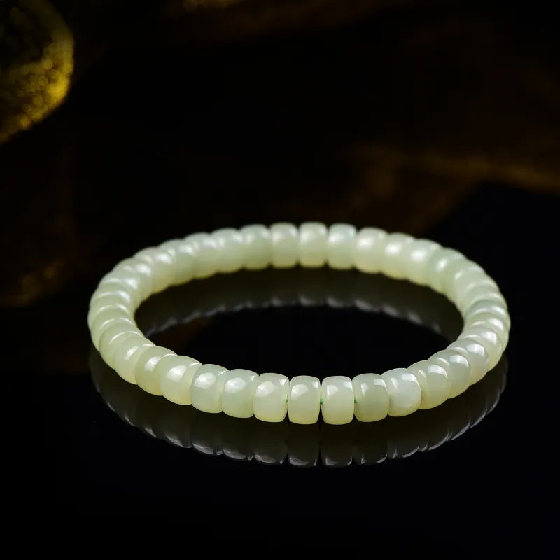 The Call Of The Heart Hetian Jade Bracelets Green Jade Unisex-3