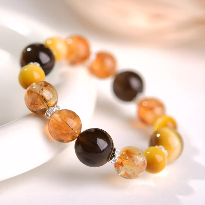 The Call Of The Heart Tiger's Eye Stone Bracelets Unisex-3