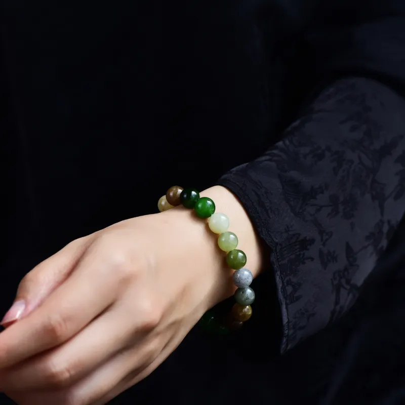 The Call Of The Heart Hetian Jade Bracelets Green Jade Unisex-1