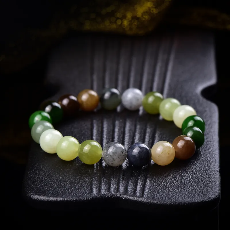 The Call Of The Heart Hetian Jade Bracelets Green Jade Unisex-5