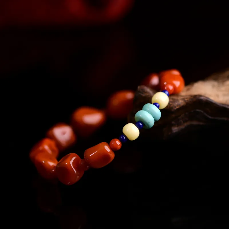 The Call Of The Heart South Red Agate Fine Jade Bracelets Unisex-2