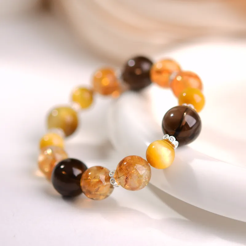 The Call Of The Heart Tiger's Eye Stone Bracelets Unisex-4